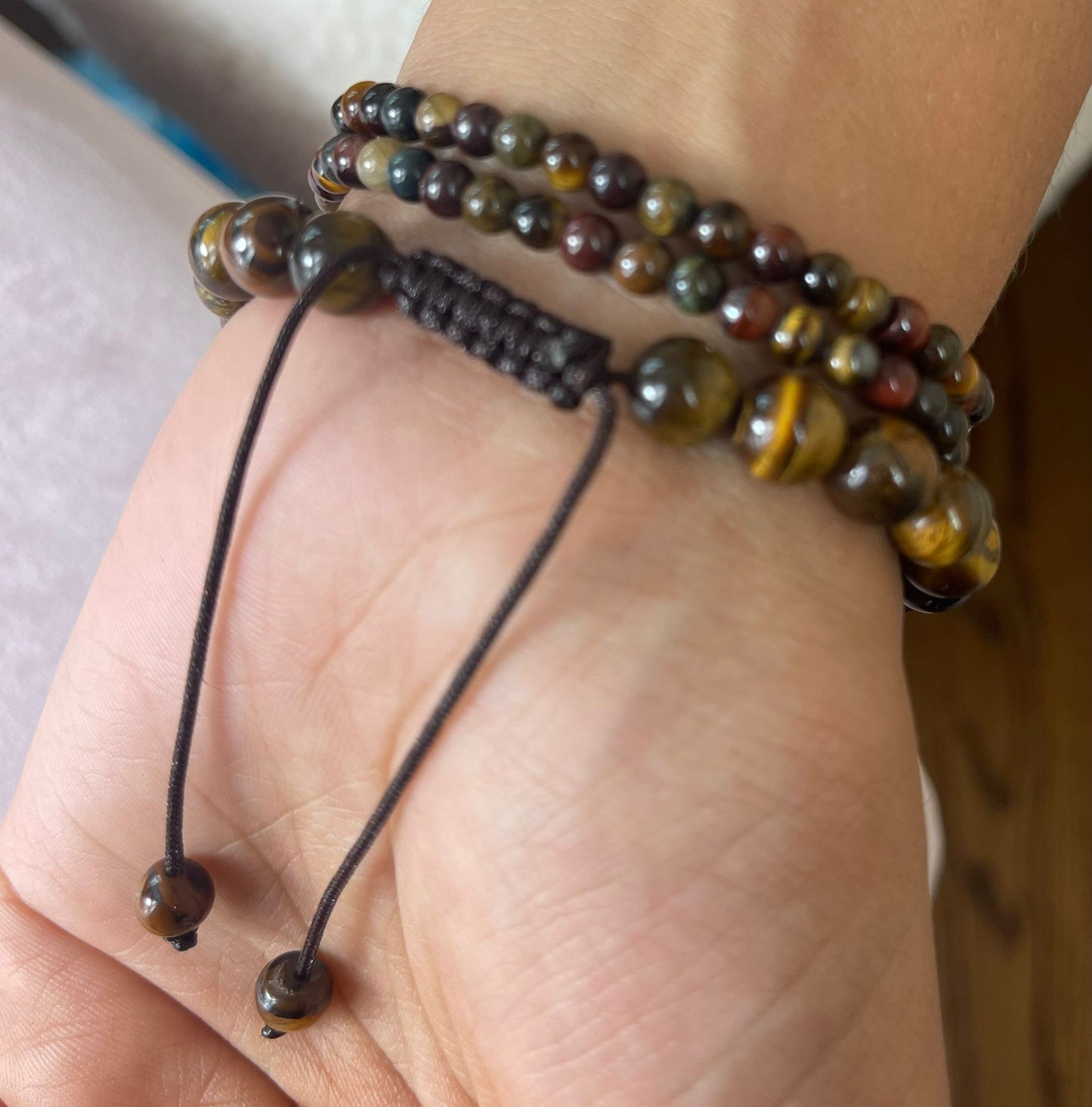 Brown Sea Bliss Beaded Bracelet