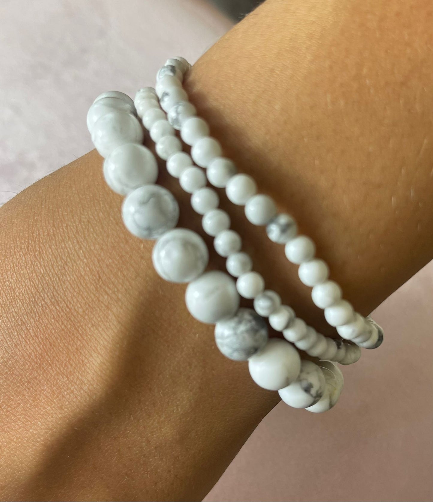 White Sea Bliss Beaded Bracelet