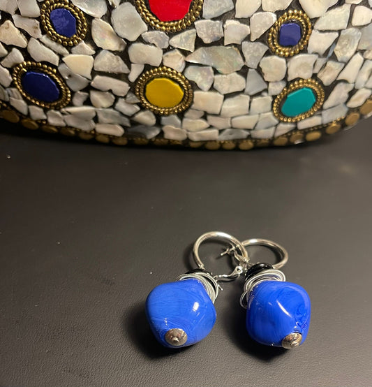 Blue Murano Earrings