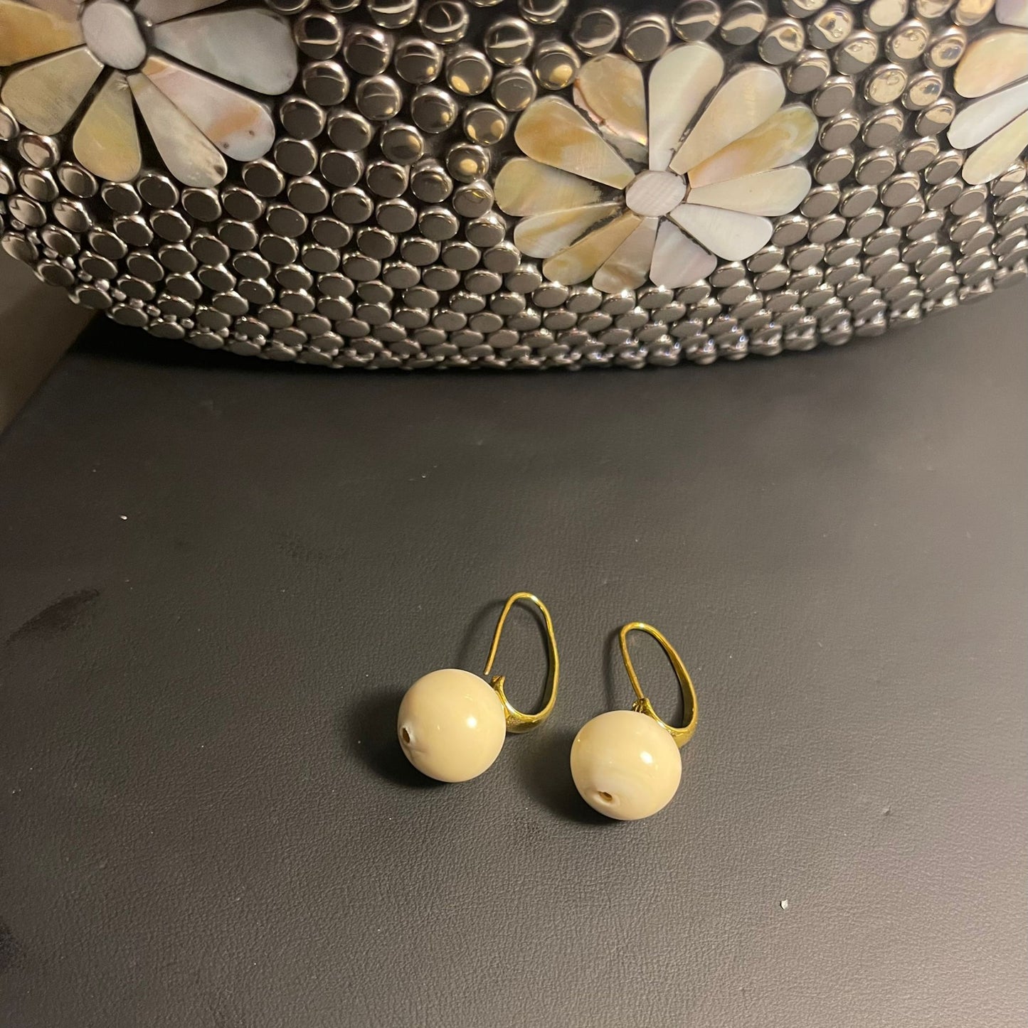 Nude Murano Earrings