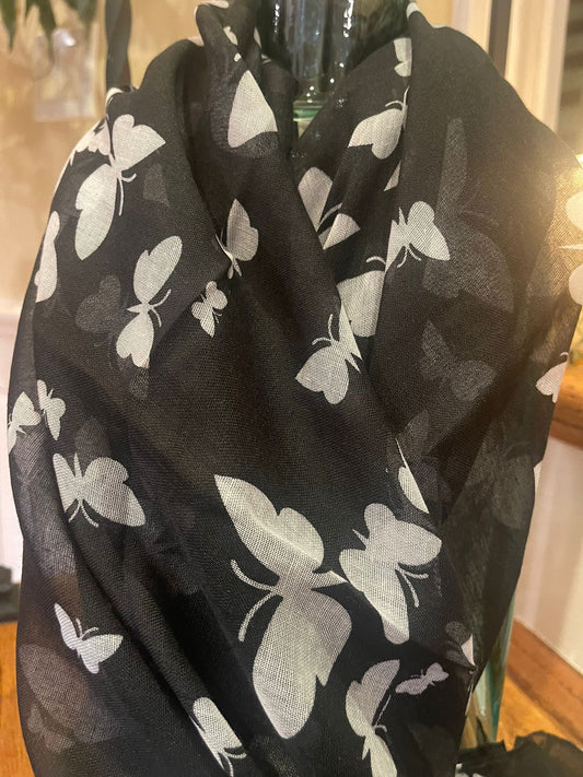 Flutterby Print Scarf